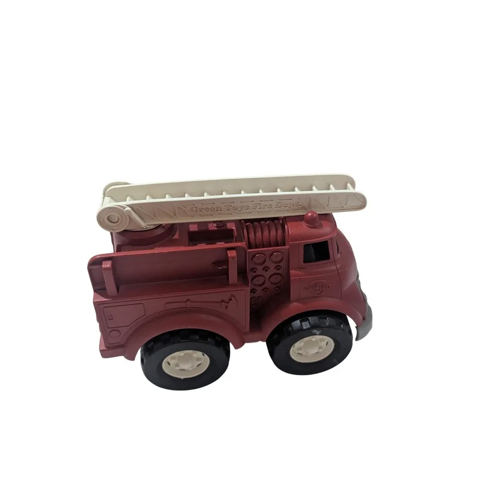 Green Toys Fire Truck Red Recycled Plastic Made in USA Eco Friendly Toy